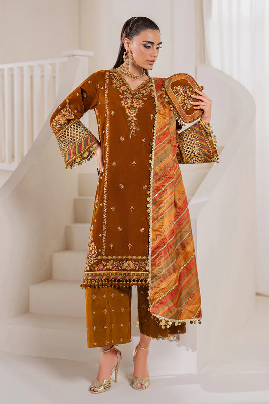 Designer velvet shirt for evening parties with floral embroidery