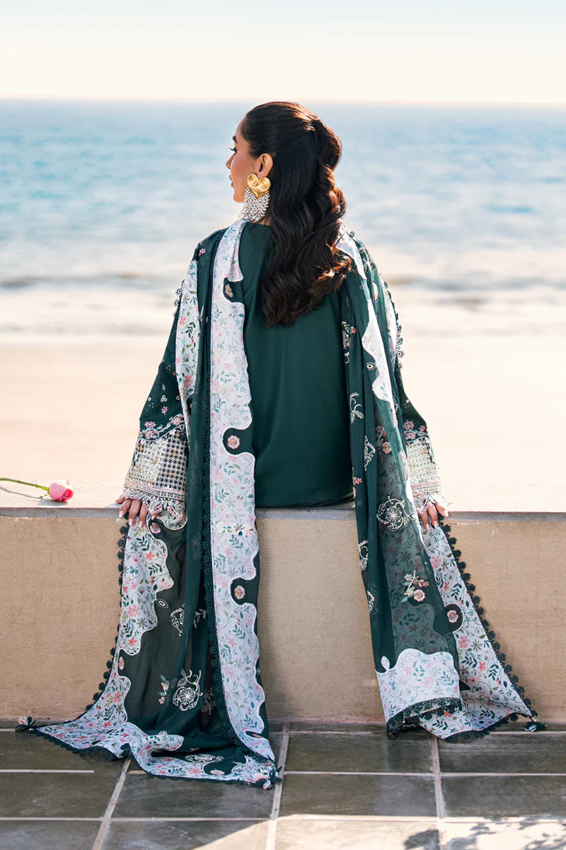 Eliza- Pakistani Designer Lawn Outfit By- Qalamkar