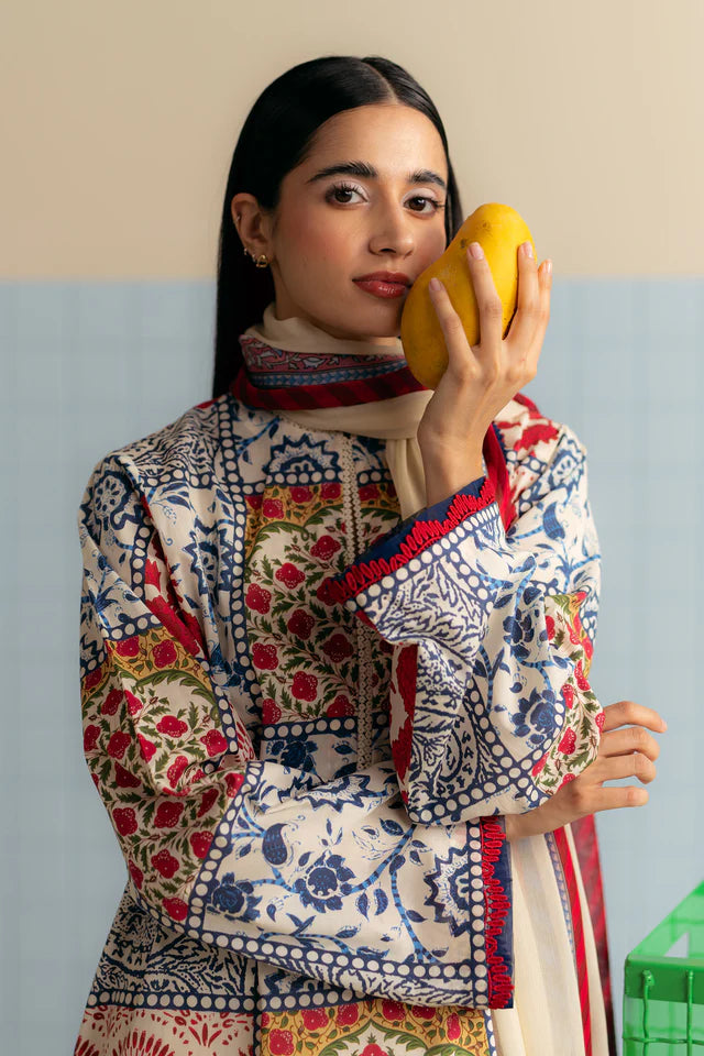 Elra-8A Coco by Zara Shahjahan lightweight summer lawn outfit