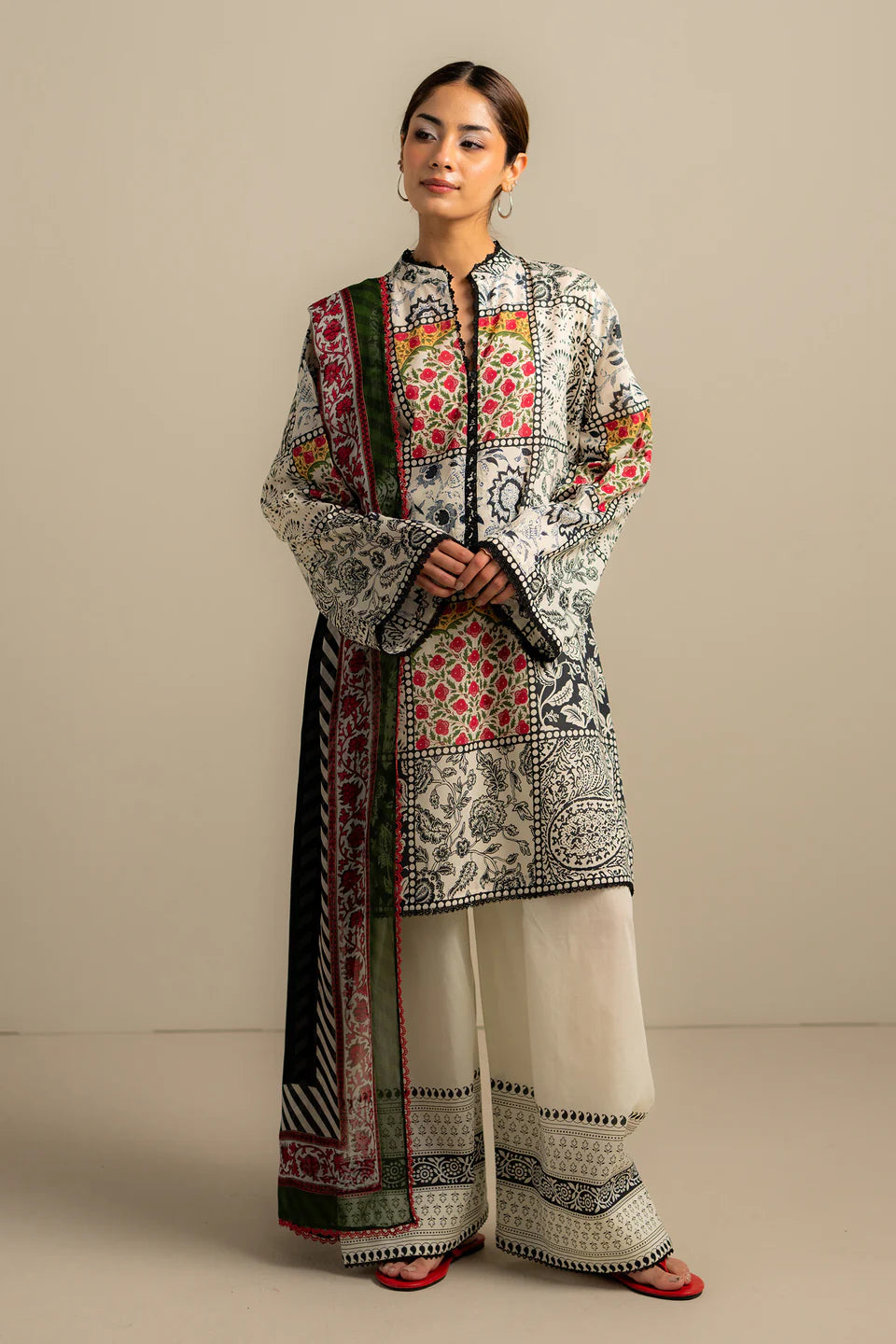 Elra-8B Coco by Zara Shahjahan ready-to-stitch lawn suit