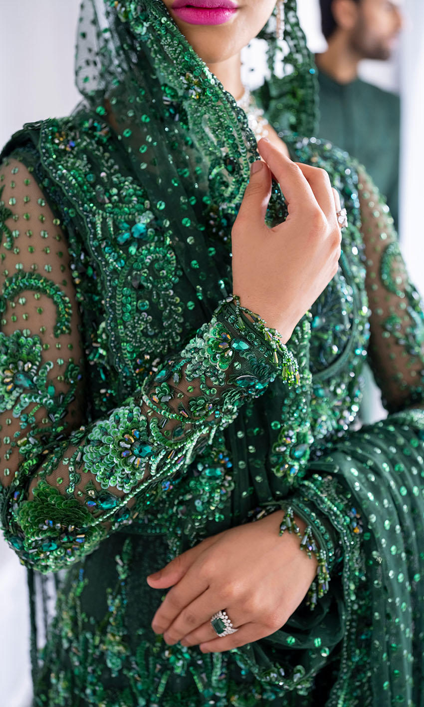 Emerald Brides - Enchanting Bridal Lehenga