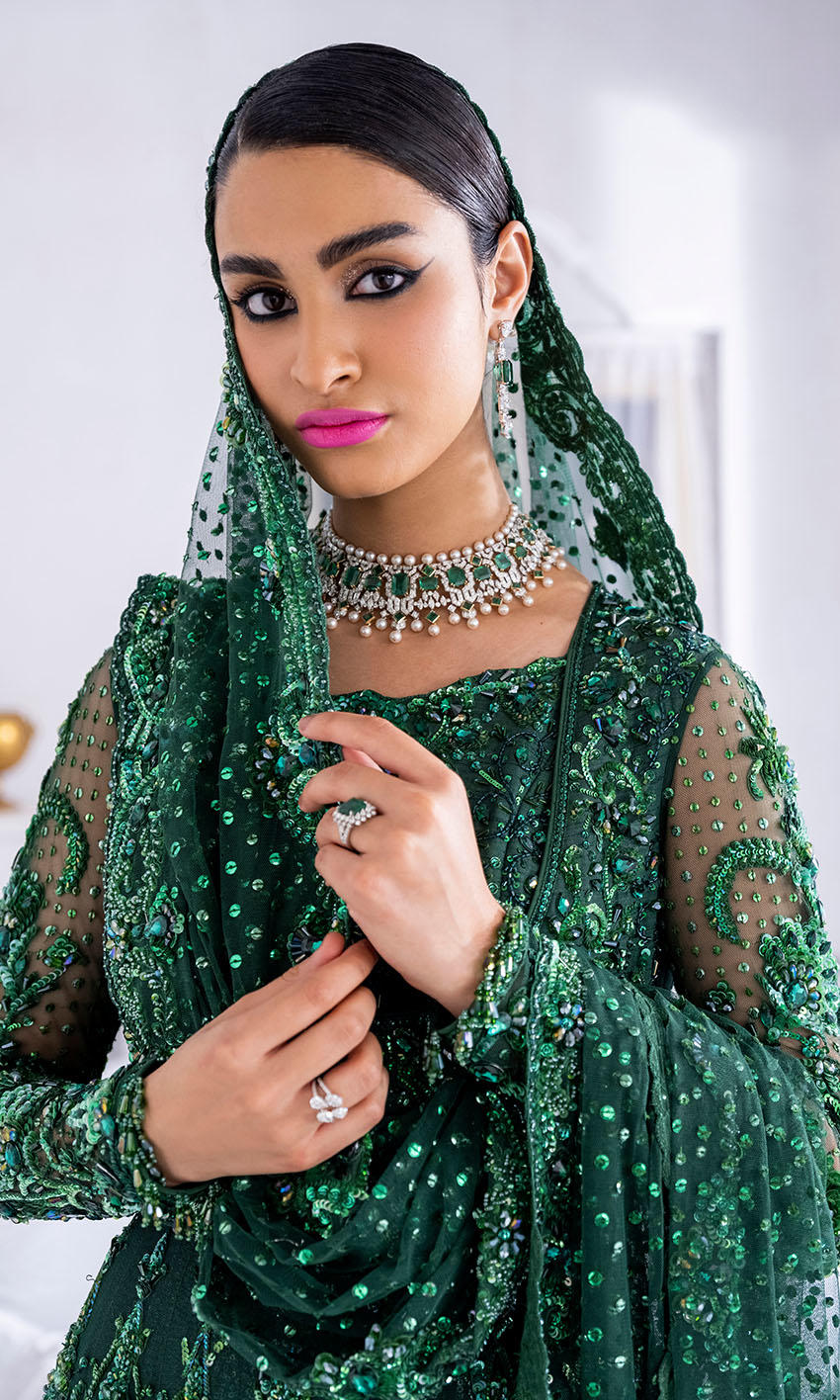 Emerald Brides - Enchanting Bridal Lehenga