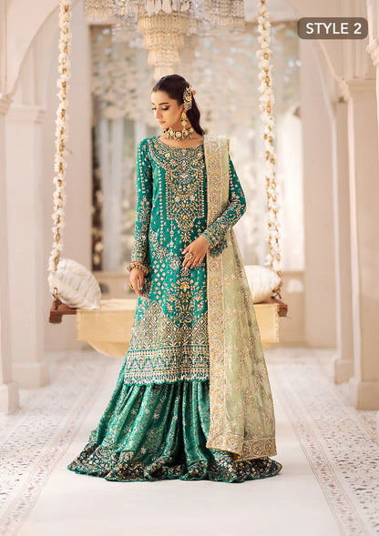 Emerald Elegance - Pakistani Wedding Formal Wear By AIK