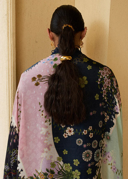 Ena-Deep Blue Embroidered Eid Lawn Suit-Suffuse 2025