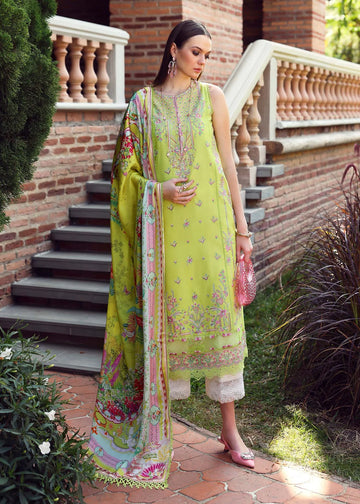 Erna- Parrot Zaina Lawn Collection 2025 By- Kanwal Malik