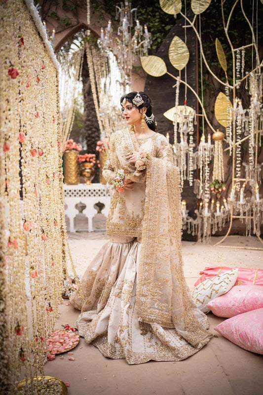 Eternal Charm - Bridal Gharara Dress By Maha Wajahat Khan