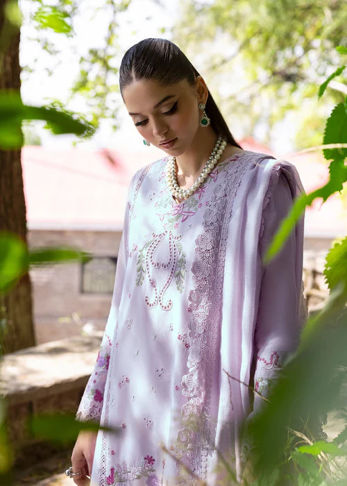 Faye 7-A-Elegant Blush & Berry Embroidered Lawn Suit for Weddings & Garden Parties-Saira Shakira