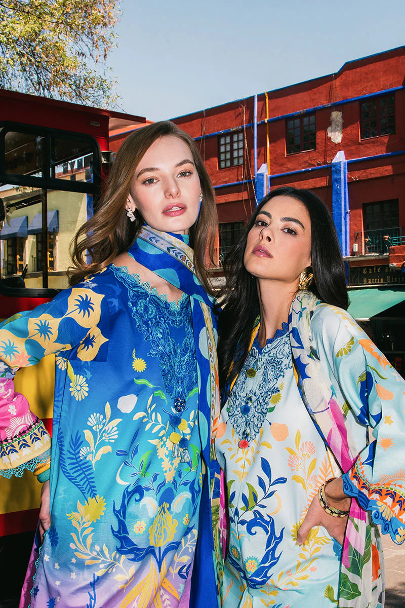 Floral Paradise- Elegant lawn suit for casual and semi-formal wear By- Mushq