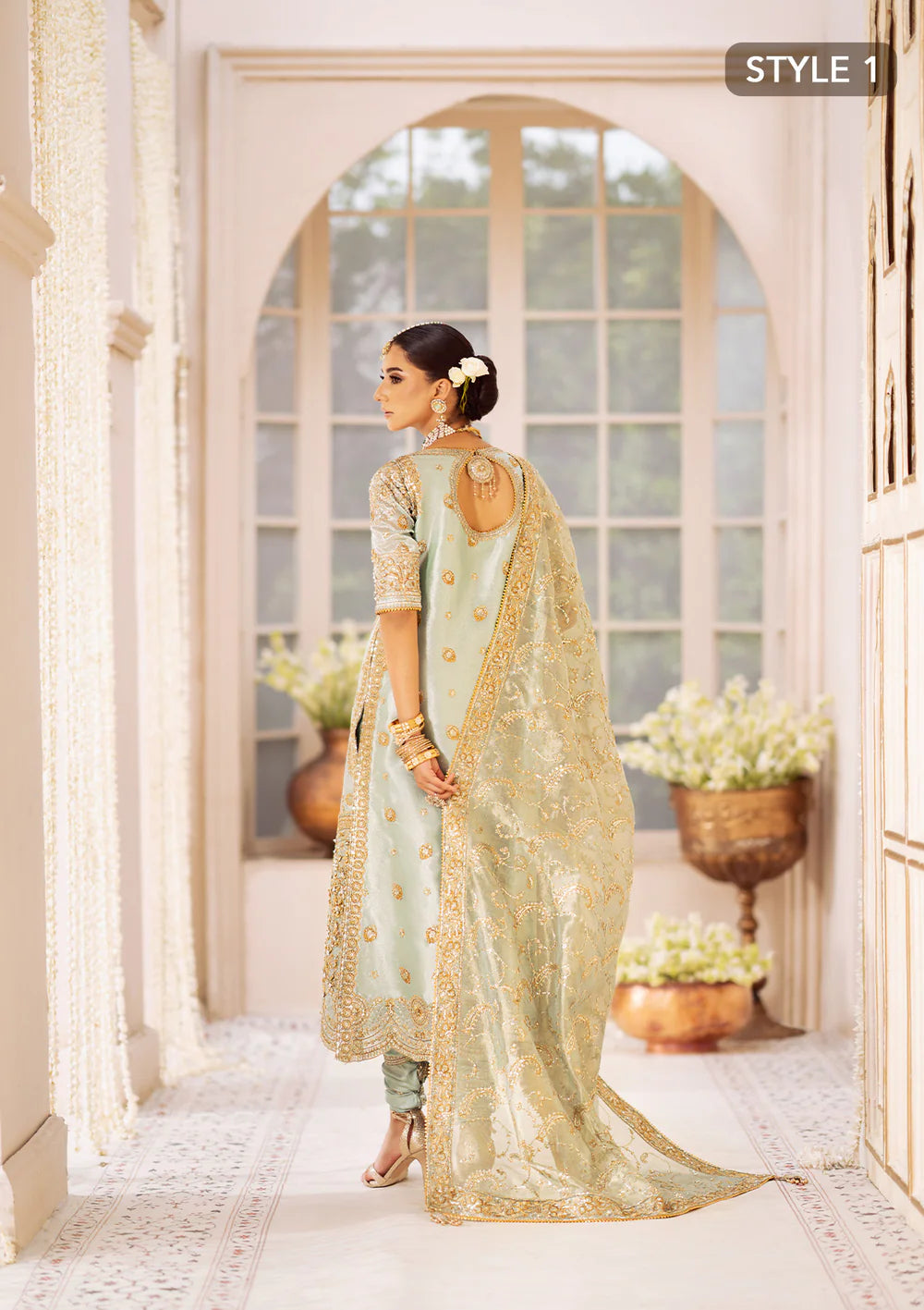 Frozen Elegance - Pakistani Wedding Formal Wear By AIK