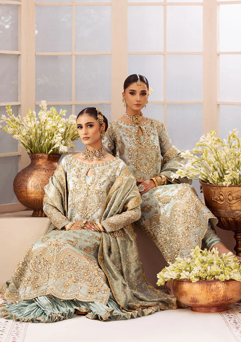 Frozen Elegance - Pakistani Wedding Formal Wear By AIK