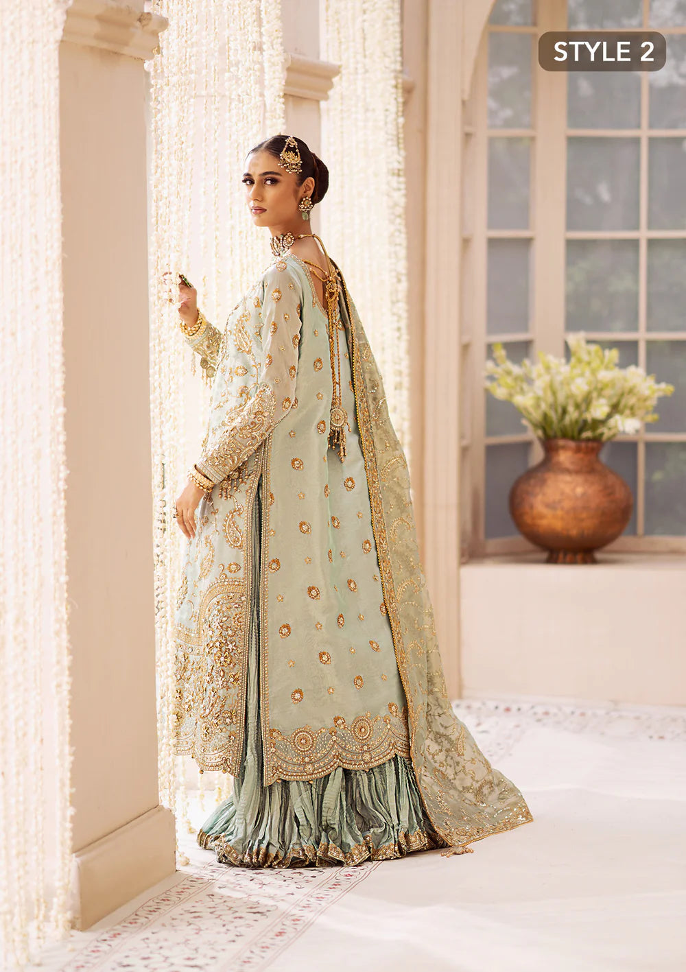 Frozen Elegance - Pakistani Wedding Formal Wear By AIK