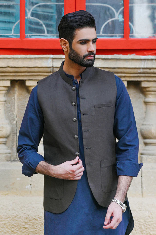 GW-08- Navy Blue Elegant  Men’s Stitched Suit