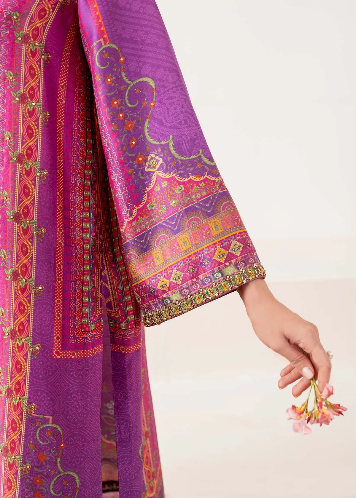 Giana-Violet ethnic wear for women in pure silk by-Kanwal Malik