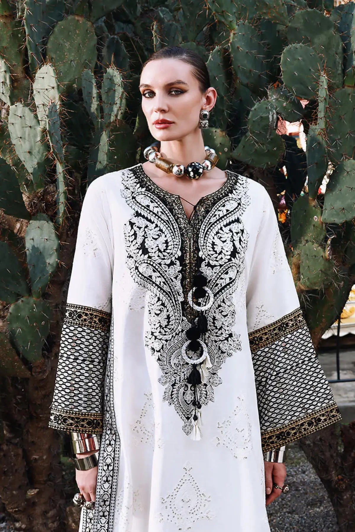 Gillian – Order Mushq White Raw Silk Formal Suit for Parties