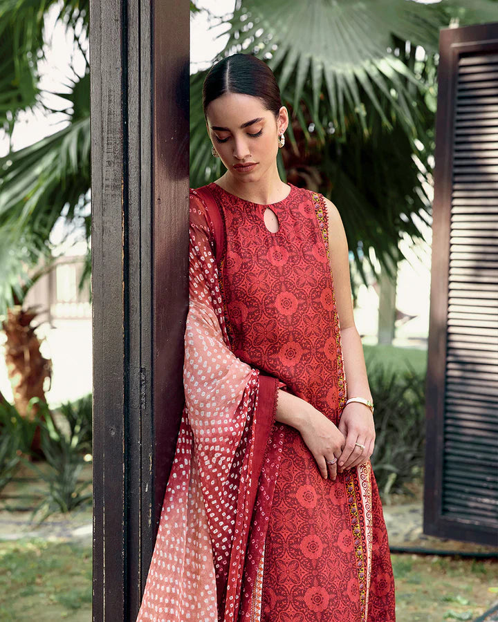 Gloriana- Luxe Chic Silk Ensemble By-Faiza Saqlain