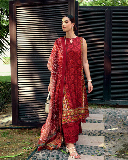 Gloriana- Luxe Chic Silk Ensemble By-Faiza Saqlain