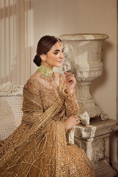 Golden Girl - Beautiful Bridal Lehenga Choli By Erum Khan