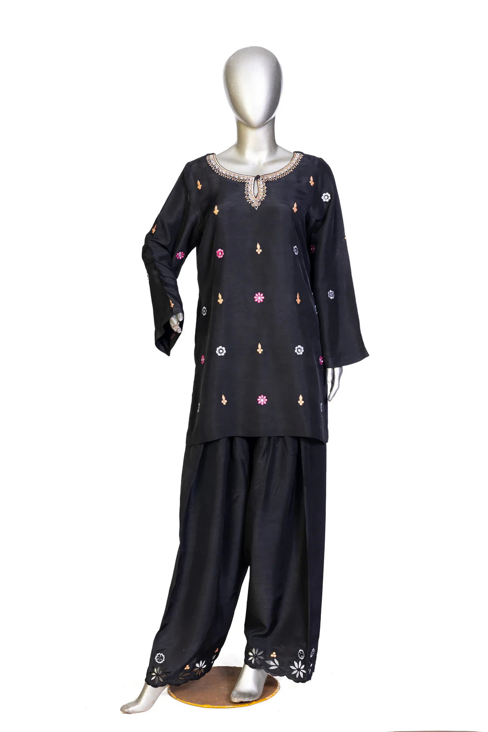Gul –Luxury Black Farshi Shalwar Outfit for Women
