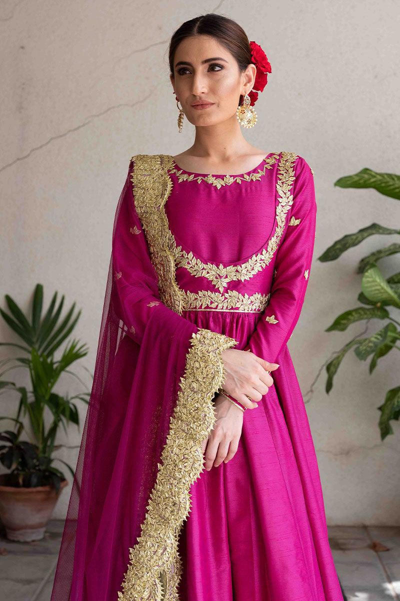 Gulabo - Pink Anarkali Frock By Sanober Azfar