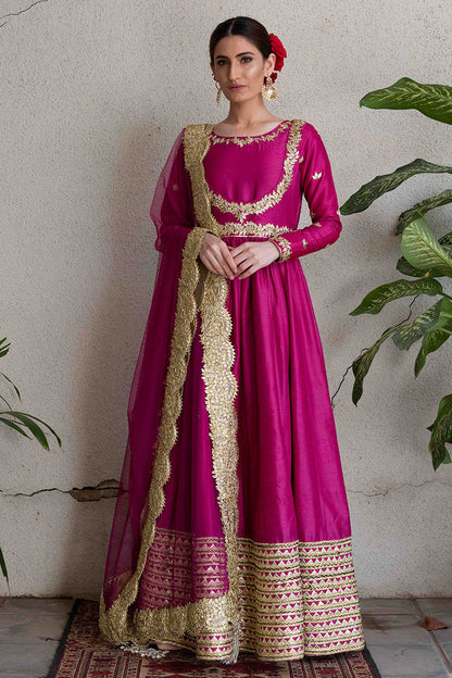 Gulabo - Pink Anarkali Frock By Sanober Azfar