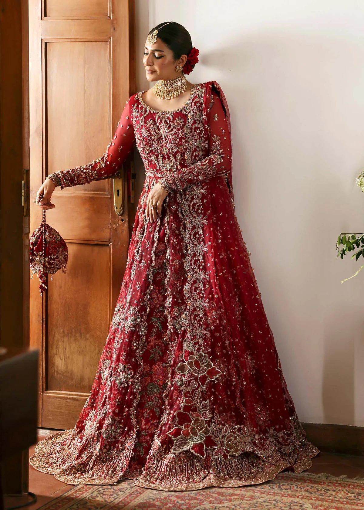 Gulrukh – Crimson Royal Lehenga Suit Maahi Festive ’25 by Kanwal Malik