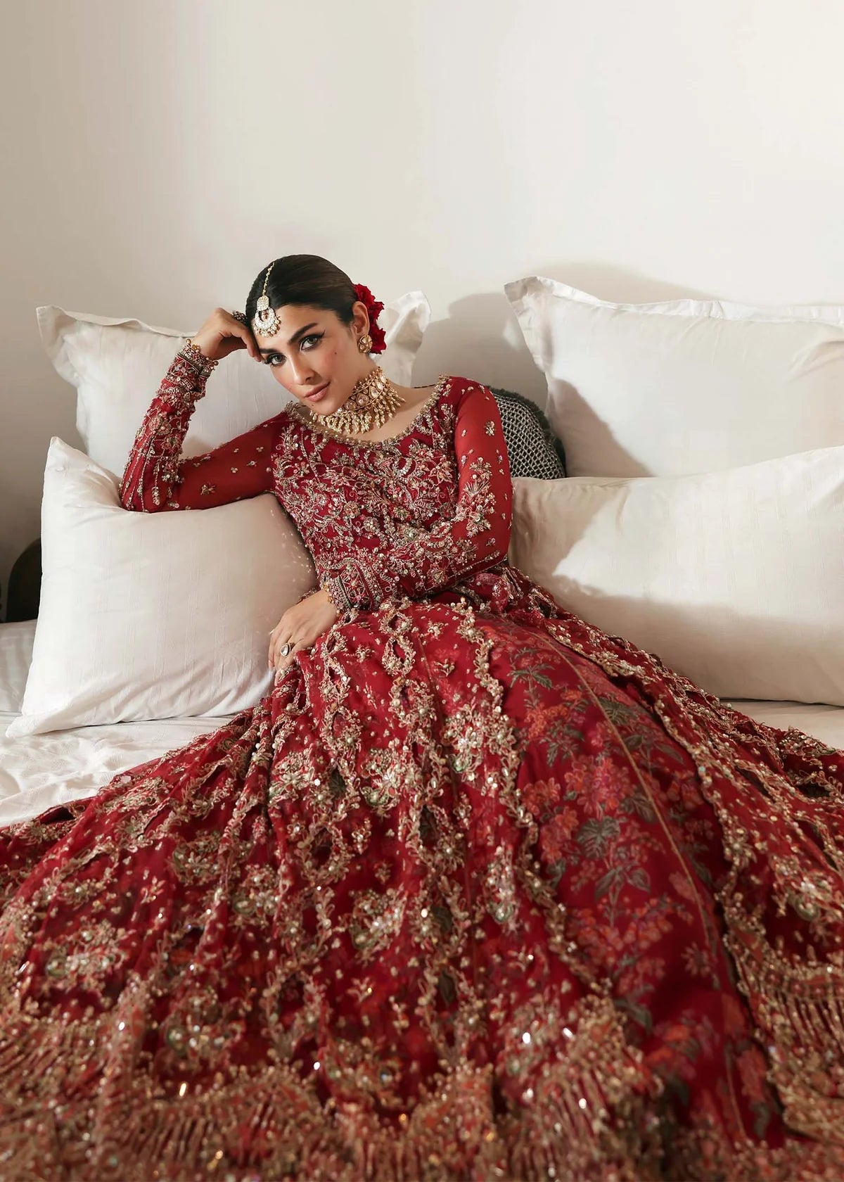 Gulrukh – Crimson Royal Lehenga Suit Maahi Festive ’25 by Kanwal Malik