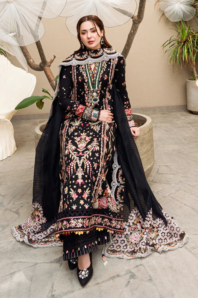 Hannah- Pakistani Designer Lawn Outfit By-Qalamkar