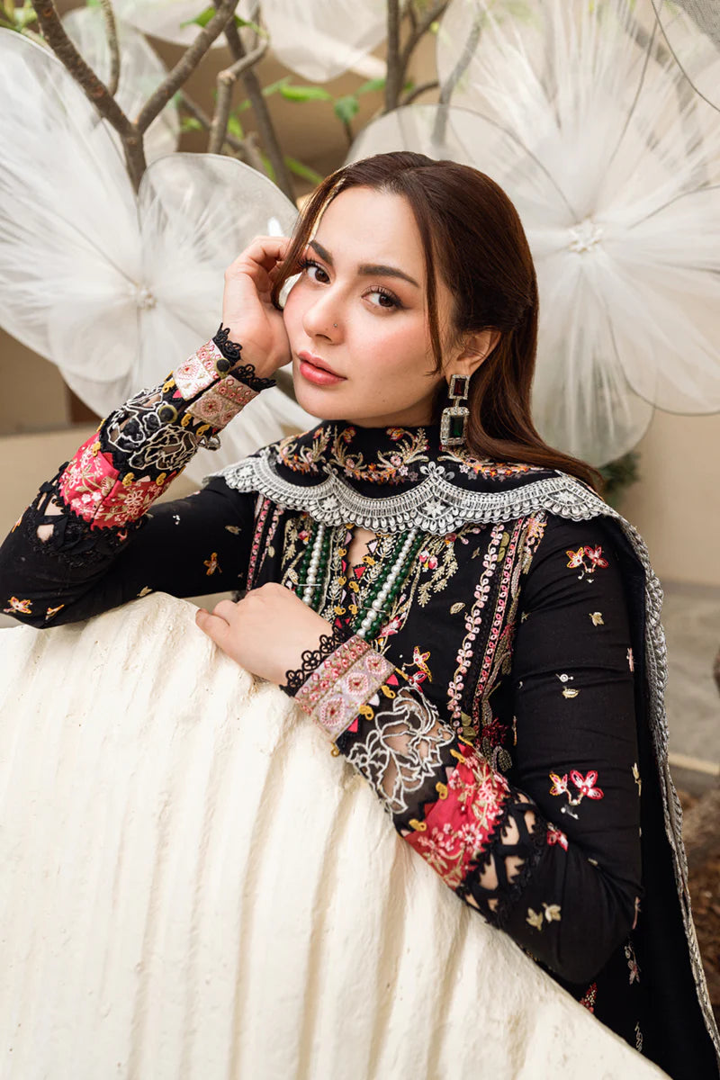 Hannah- Pakistani Designer Lawn Outfit By-Qalamkar