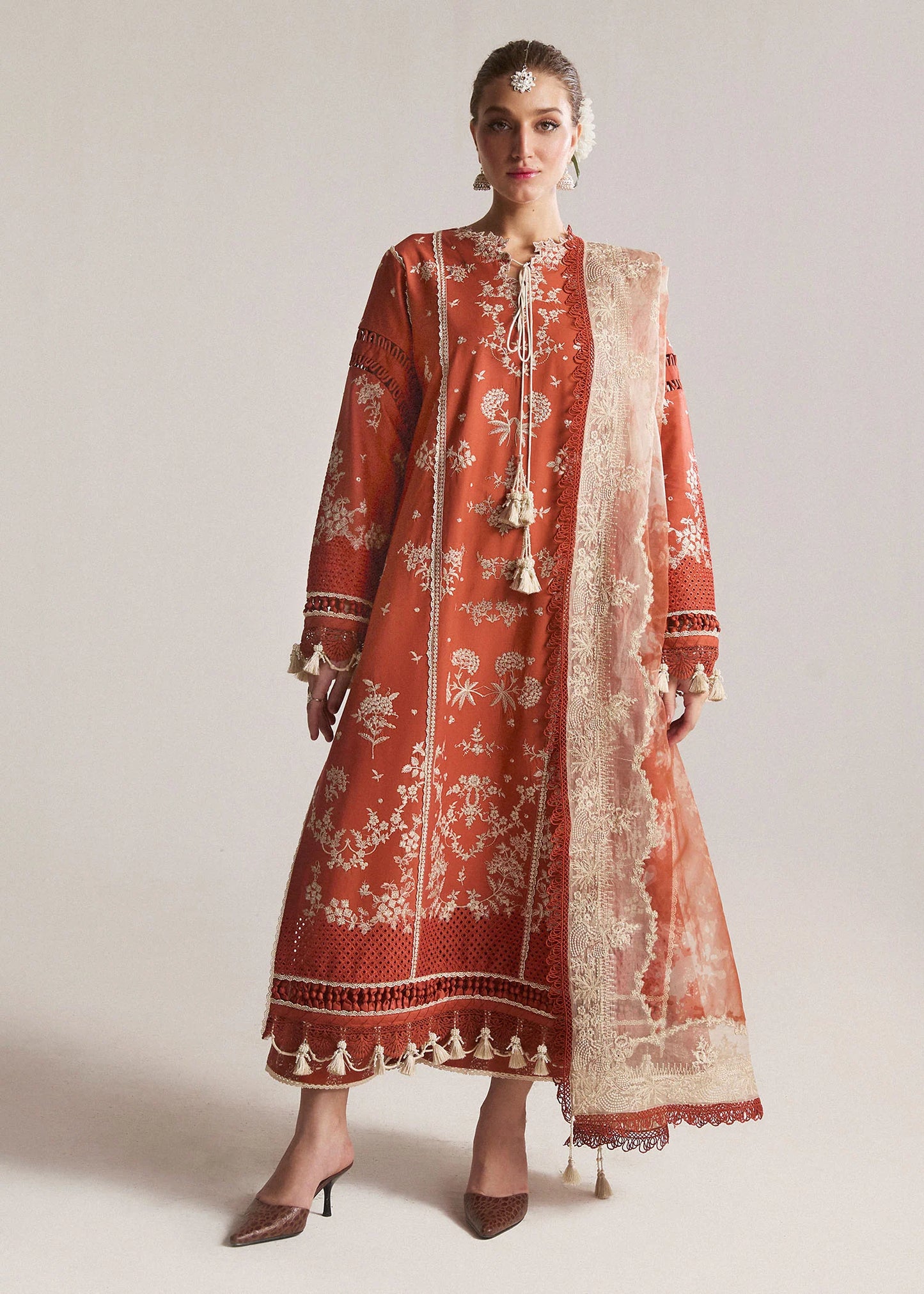 Hussain Rehar Stitched / Unstitched Pakistani Lawn - Sienna