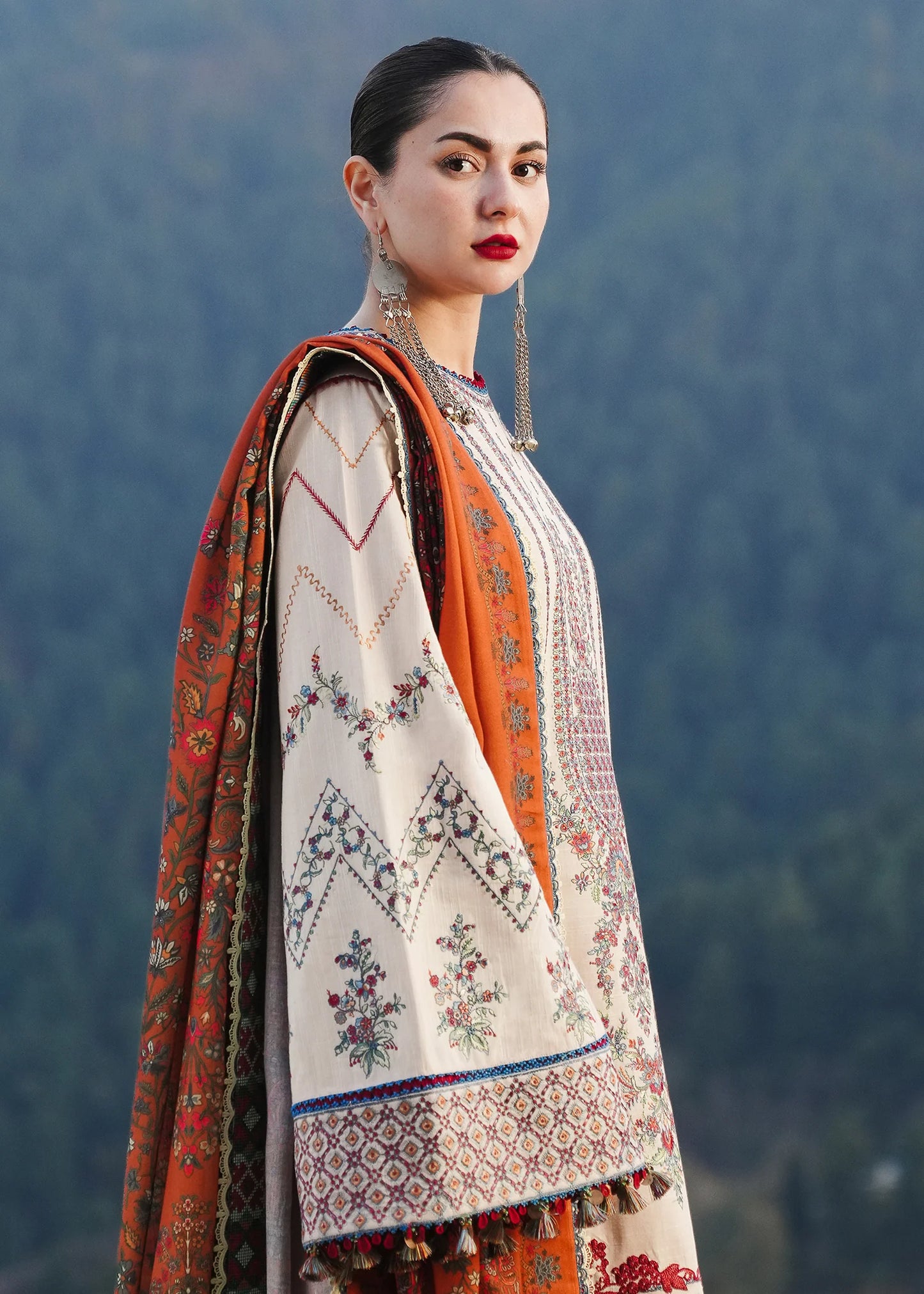 Hussain Rehar Winter Shawl 2024-Almas