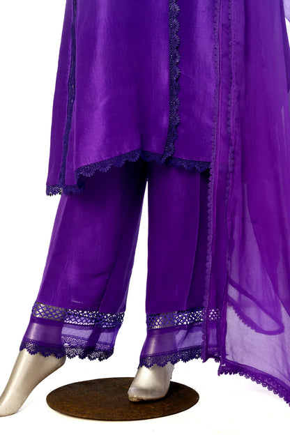 Imperial Purple- Luxury Pakistani Silk Suit for Women