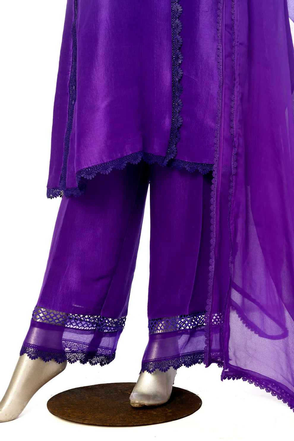 Imperial Purple- Luxury Pakistani Silk Suit for Women