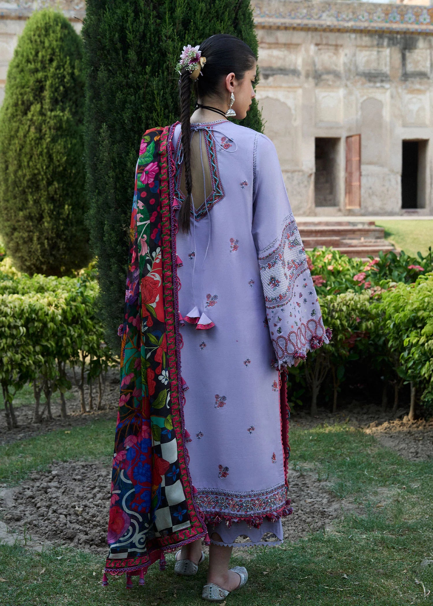 Inaya-Modern pastel lawn suit for summer and Eid events by-Hussain rehar