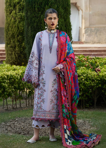 Inaya-Modern pastel lawn suit for summer and Eid events by-Hussain rehar