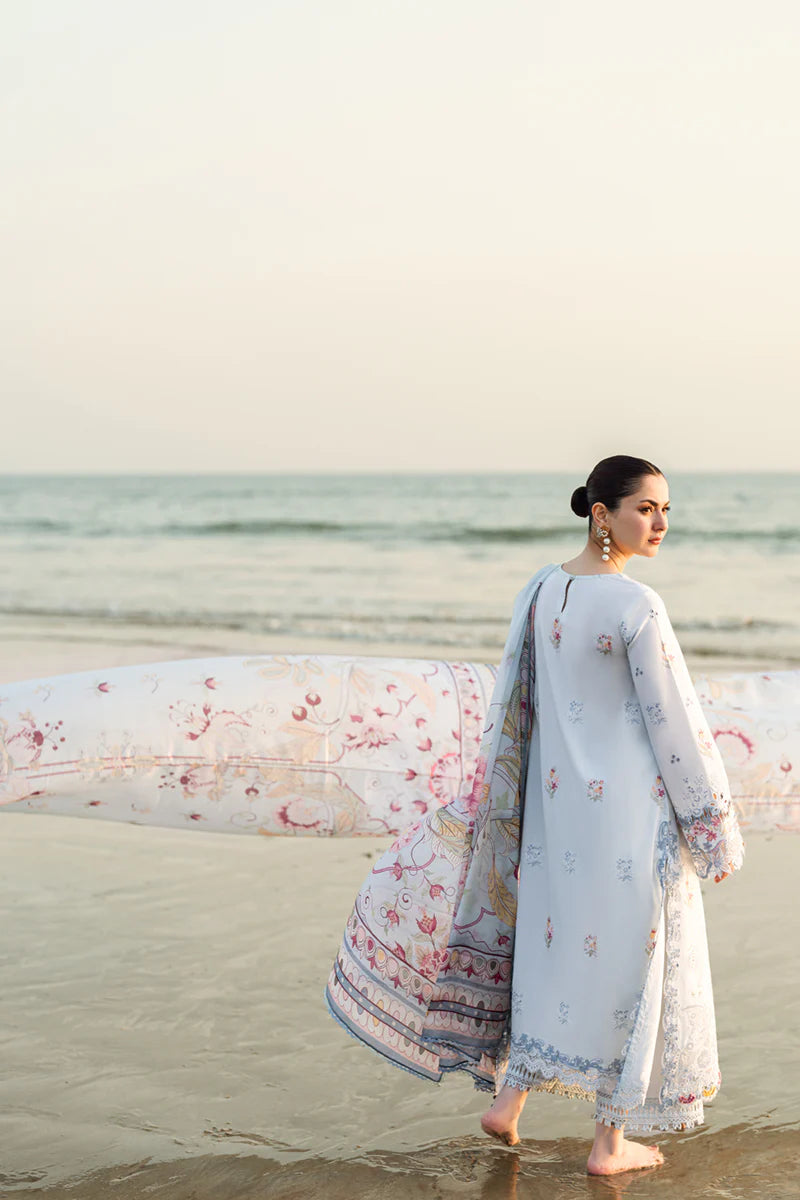 Isabella- Pakistani Designer Lawn Outfit By- Qalamkar