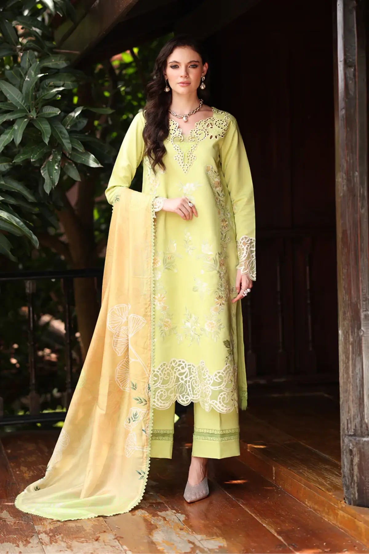 Isabella by Rang Rasiya Sia Embroidered Lawn Stitched 3PC Suit with Printed Silk Dupatta