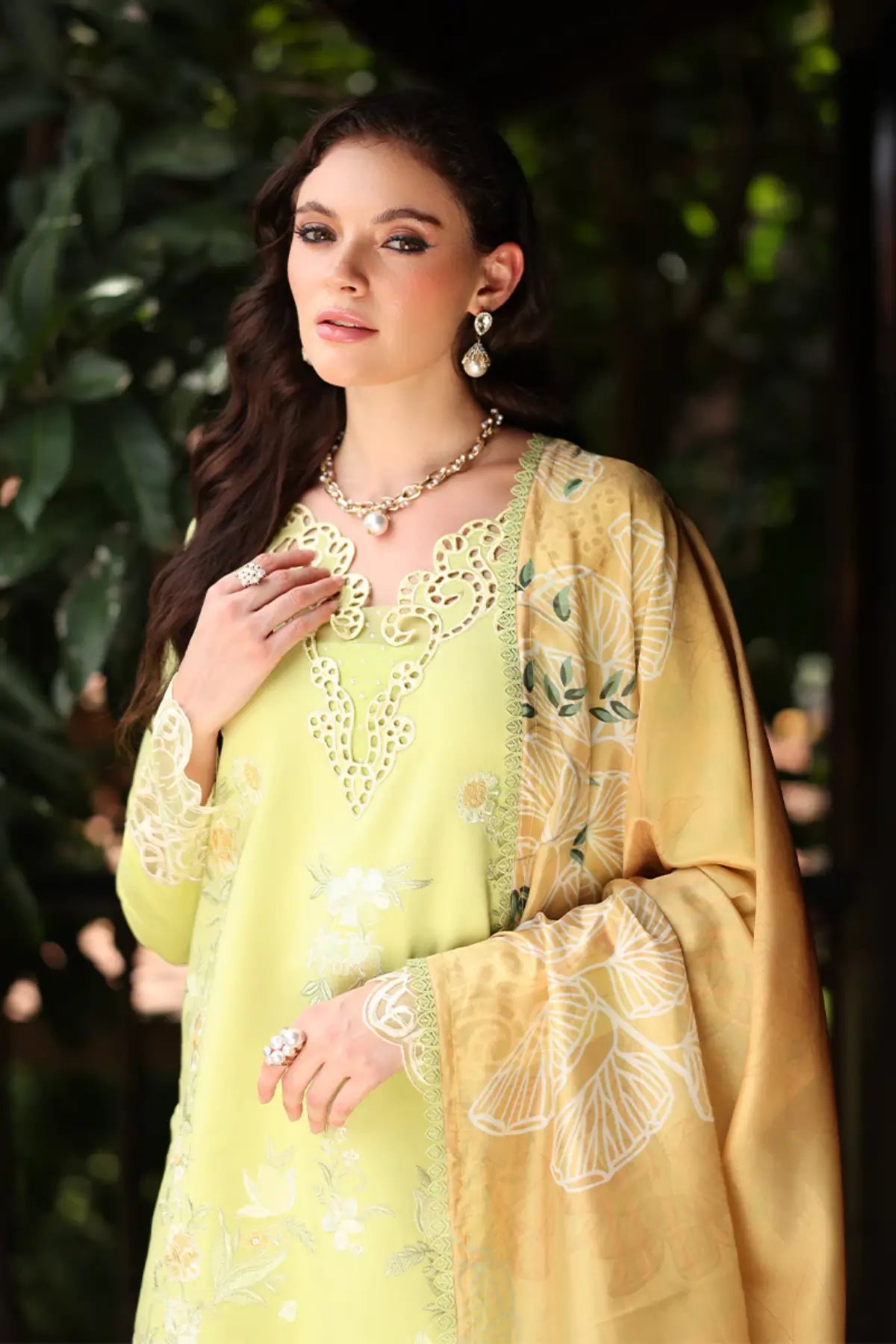 Isabella by Rang Rasiya Sia Embroidered Lawn Stitched 3PC Suit with Printed Silk Dupatta