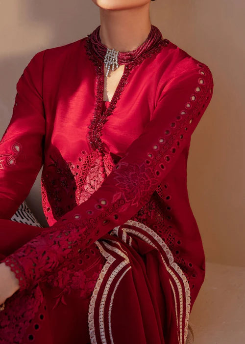 Izzy- Red  Kurta Set for Women By- Saira Shakira