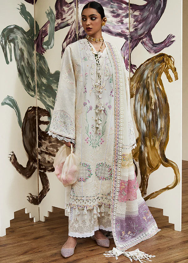 Jara-Off-White Eid Lawn Suit-Suffuse 2025 UK & USA