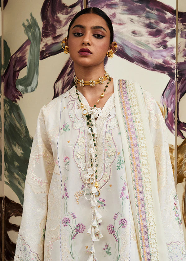 Jara-Off-White Eid Lawn Suit-Suffuse 2025 UK & USA
