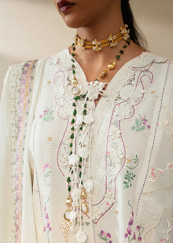 Jara-Off-White Eid Lawn Suit-Suffuse 2025 UK & USA