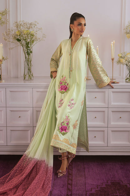 Jumana- Luxe Green Floral Embellished Outfit by- annus abrar