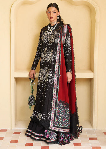 Kiran-Black Embroidered Eid Lawn Suit-Suffuse 2025 USA & UK