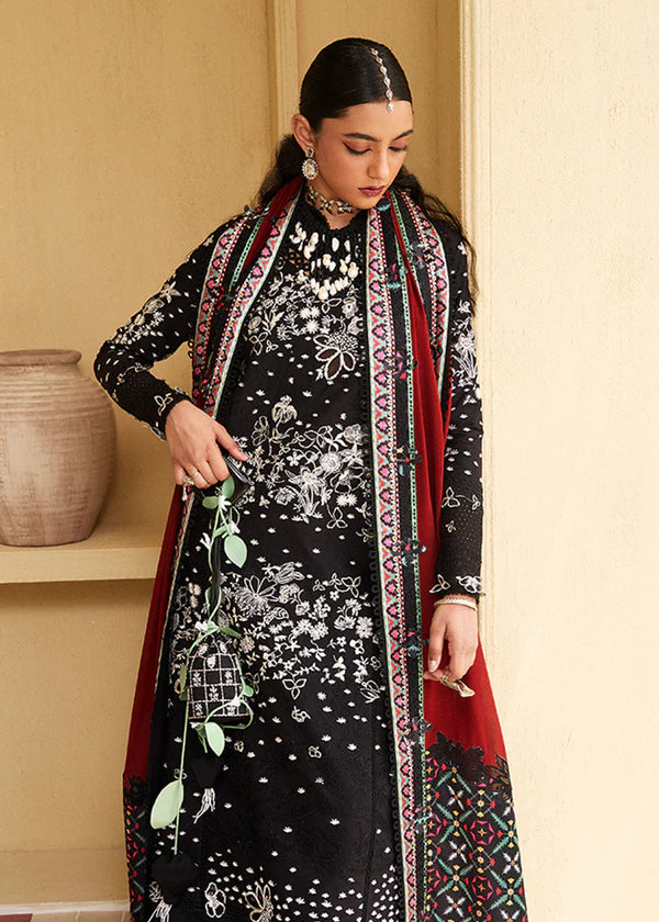 Kiran-Black Embroidered Eid Lawn Suit-Suffuse 2025 USA & UK
