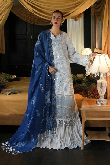 L251-002A-3DI- Off-white Luxury Lawn Outfit By- Sana Safinaz