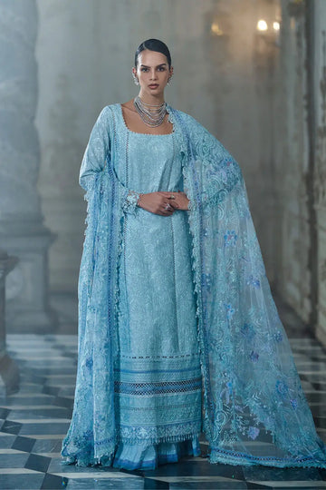 Sobia Nazir powder blue summer lawn stitched 3PC suit LEE26-4A by Pakistanimoda with embroidered front and sleeves