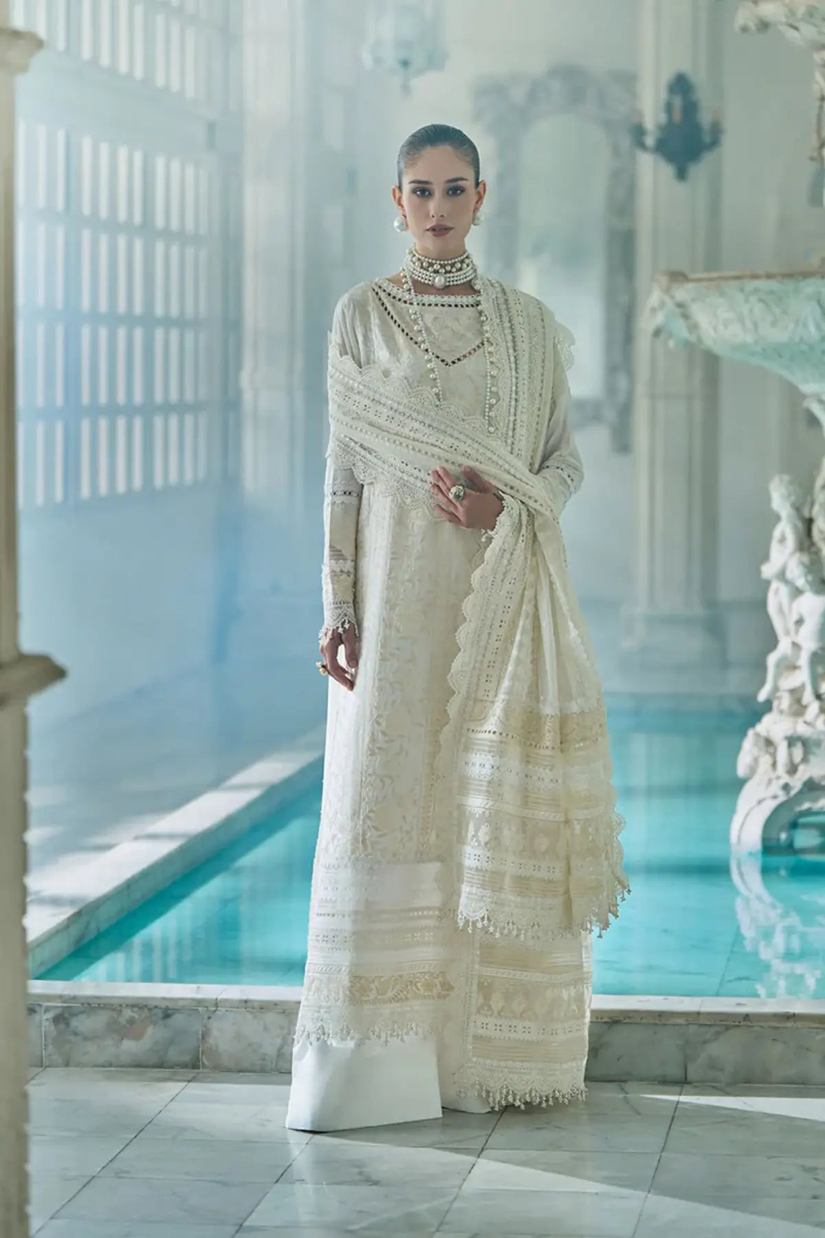 Sobia Nazir ivory lawn suit LEE26-9A perfect for festive occasions