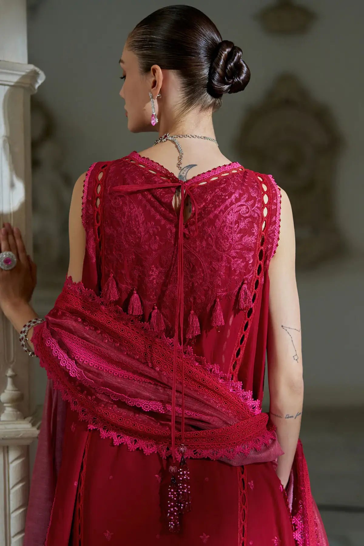 Sobia Nazir LEE26-9B crimson summer lawn stitched 3PC suit