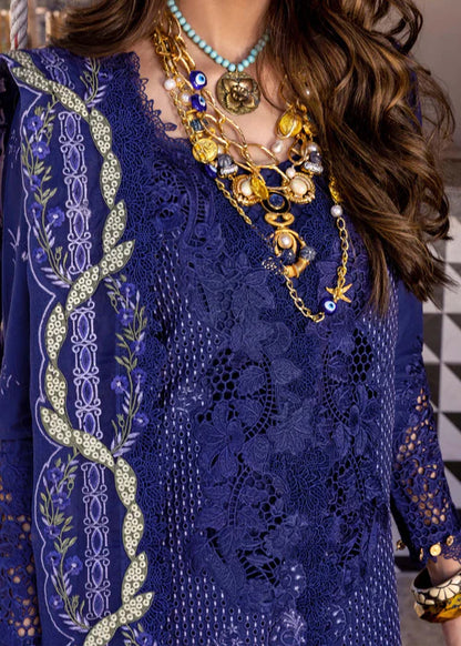 LEYLA-B- Azure Lawn '25 Ensemble By- Saira Shakira