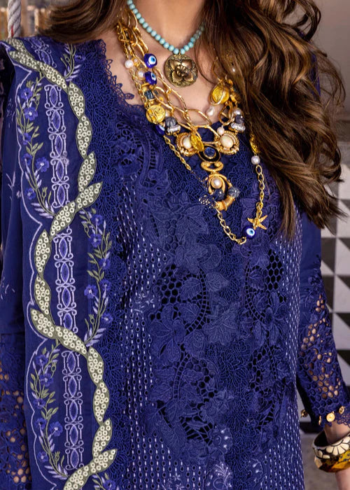 LEYLA-B- Azure Lawn '25 Ensemble By- Saira Shakira